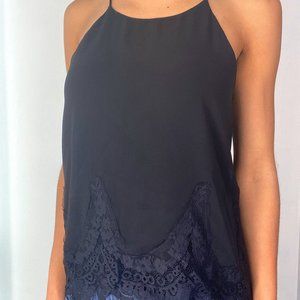 Black Thin Strap Tank